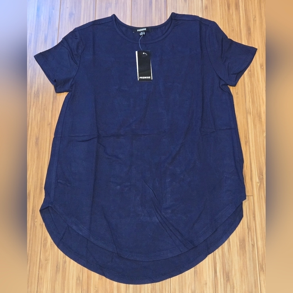 NWT Premise Women's Navy Blue Top